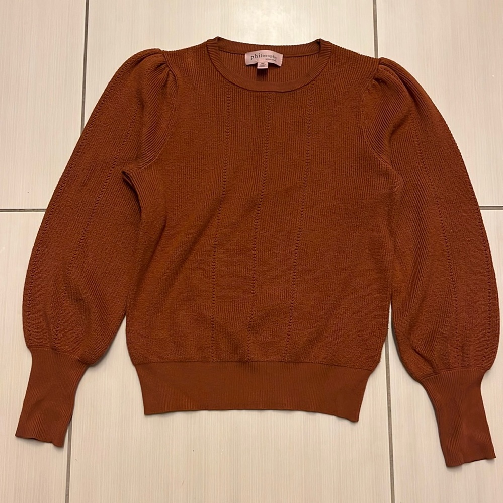 PHILOSOPHY puff shoulder sweater